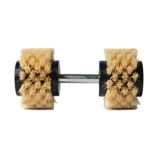 cotton spinning machine double head cleaning sisal brush vendor spinning machine cleaning brush terminal factory textile spinning machine brush wholesale