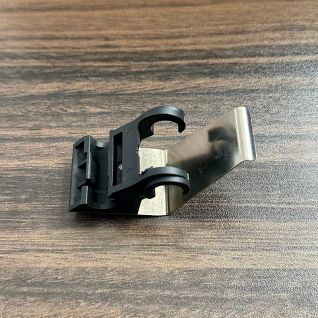Drafting roller bearing spring leaf support compatible with compactors and roving locators compact spinning parts